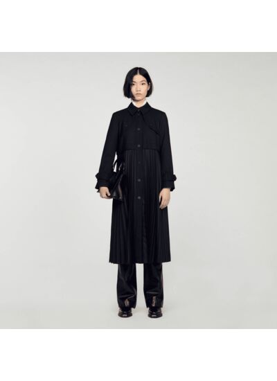 Trench plissé