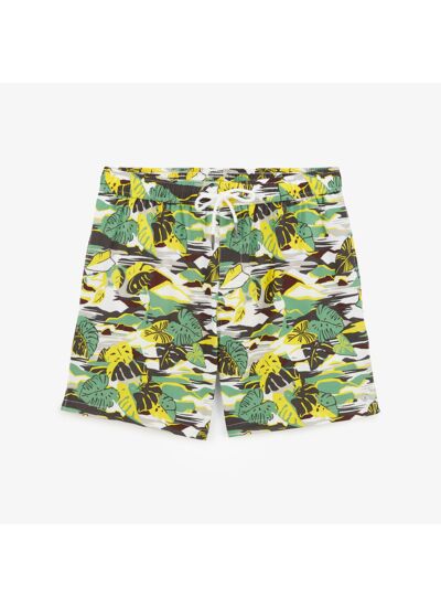 Short de bain Noa imprimé feuilles