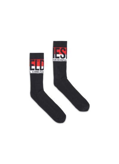 Chaussettes avec revers maxi logo