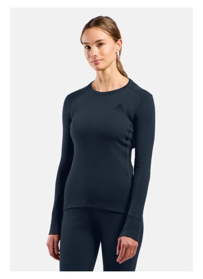 Sous vêtement technique NATURAL WARM col rond en laine mérinos 260 pour femme