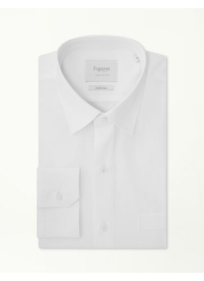 Chemise Prestige Classique en popeline Giza 87 blanche