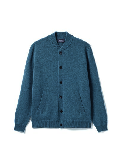 Teddy boutonné - Homme - BLEU MINERAL