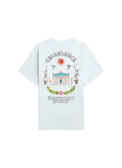 Casablanca T-shirt Le Temple Du Sport Blanc