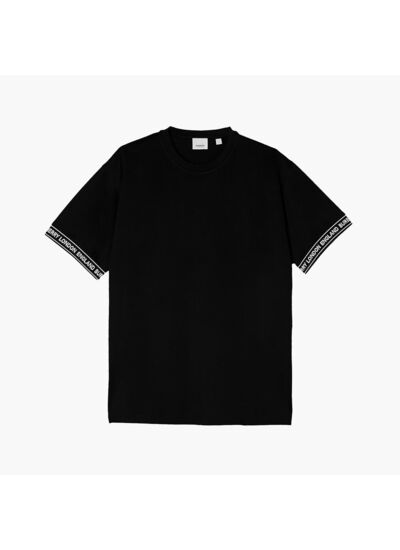 Burberry T-shirt Teslow Taped Sleeve Noir