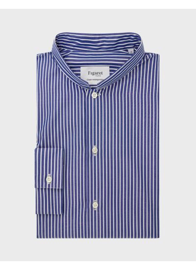 Chemise Semi-ajustée rayée bleue