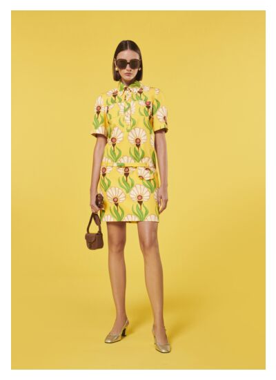 Robe Rivage-Jaune en Polyester