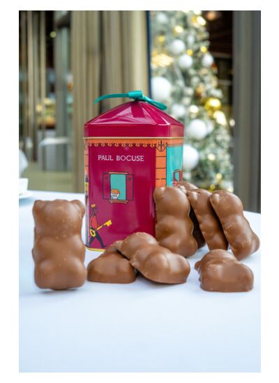 Ourson Guimauve Chocolat lait - Boite Métal