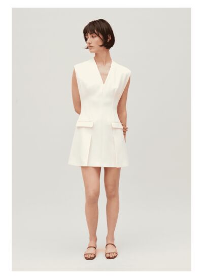 Robe courte tweed