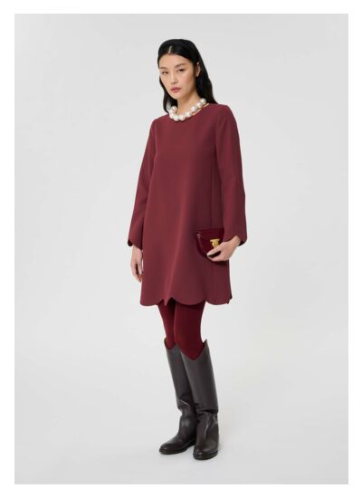 Robe Ruoda-Bordeaux en Polyester