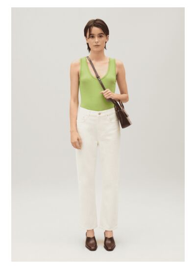 Jean Toto slim 7/8ème écru