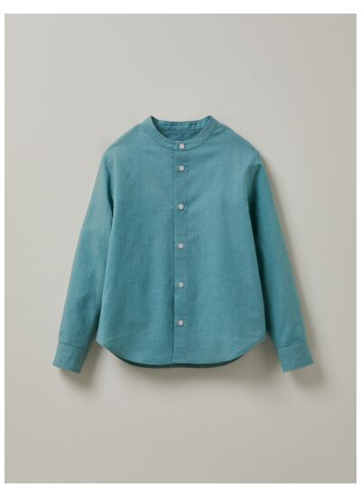CHEMISE COL MAO ML LIN
