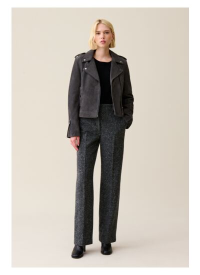 Veste perfecto cuir suède