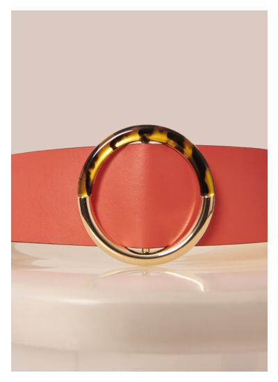 Ceinture Lauren-Corail en Cuir