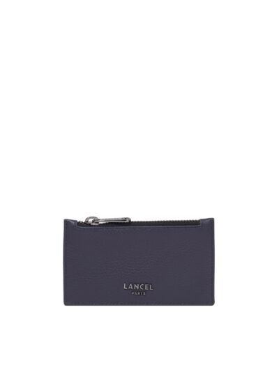 COME DE LANCEL - PORTE-CARTES ZIPPE - Bleu Marine