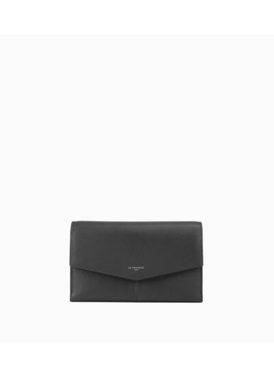 Portefeuille un volet Charlotte en cuir lisse