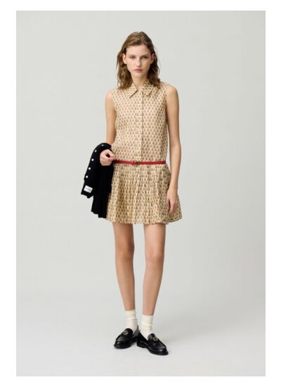 Robe courte imprimée