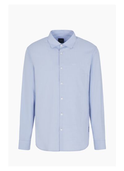 Chemise à micro-pots bleus