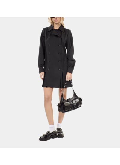 Robe Tailleur Courte Noire Femme