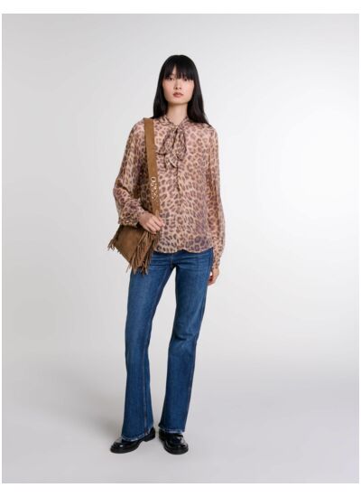 Chemise imprimé col lavallière