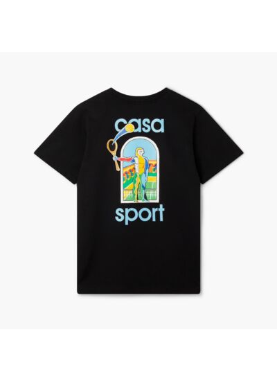 Casablanca T-Shirt Le Jeu de Couleur Noir