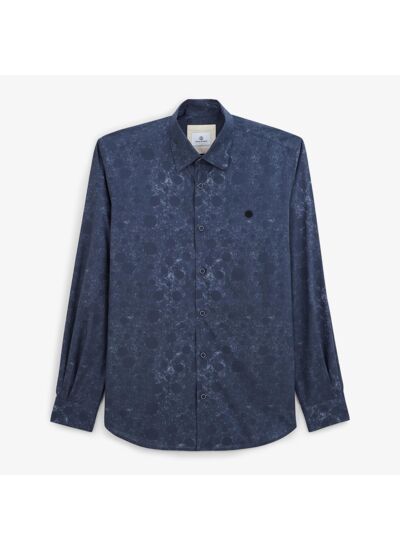 Chemise fantaisie bleue