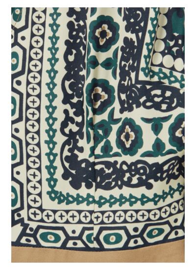 Robe longue fluide imprimée