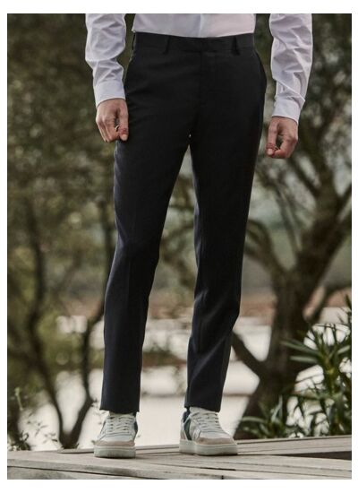 Pantalon de Costume en laine Gekko Navy