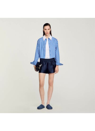 Short 2 en 1 en satin