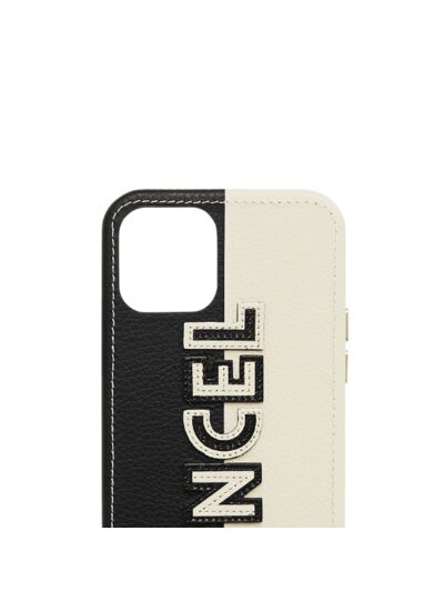 Ninon de Lancel - Coque Iphone 12 - Noir/Neige