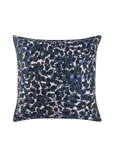 Kenzo - Taie d'oreiller en satin multicouleurs, K Pansa