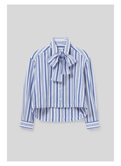 Chemise rayures col noeud