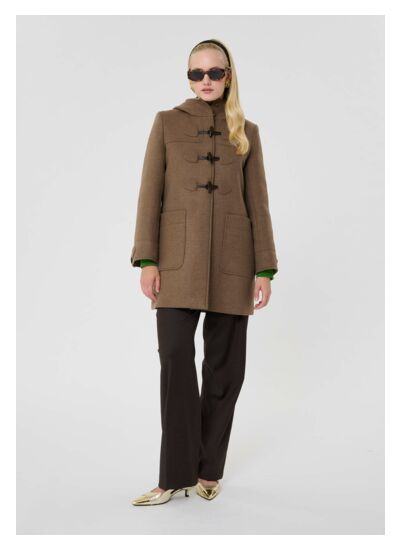 Manteau Manoelli-Noisette en Laine vierge