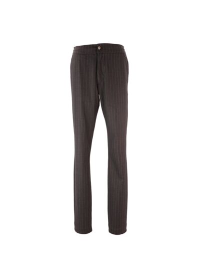 Pantalon à rayures gris anthracite