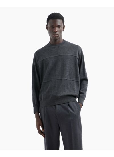 Pullover-grigio mel.sc