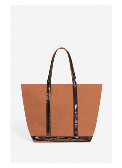 Cabas L Zippé En Toile Porté Epaule