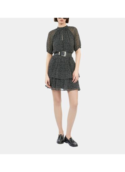 Robe Courte A Manches Courtes Femme