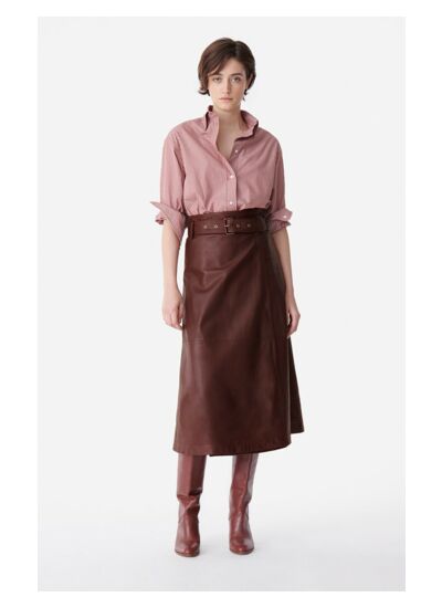 jupe Carmela En Cuir d'Agneau