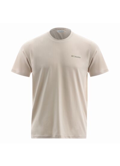 M EU Poplar Hill Graphic SS Shirt Beige