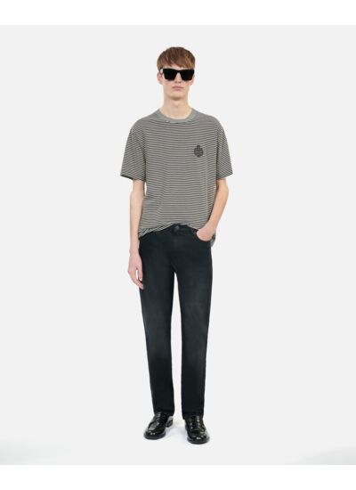 T-Shirt Blason À Rayures Homme
