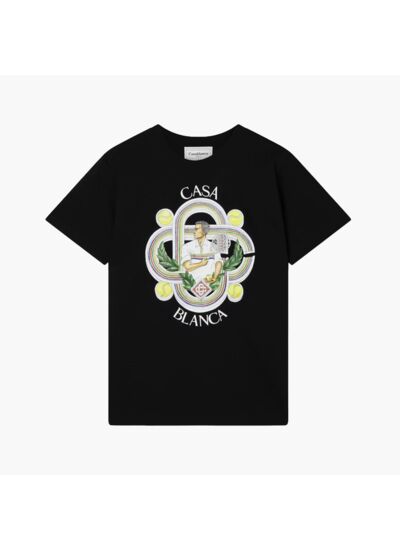 Casablanca T-Shirt Le Joueur Noir
