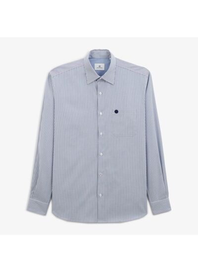 Chemise rayée bleu marine