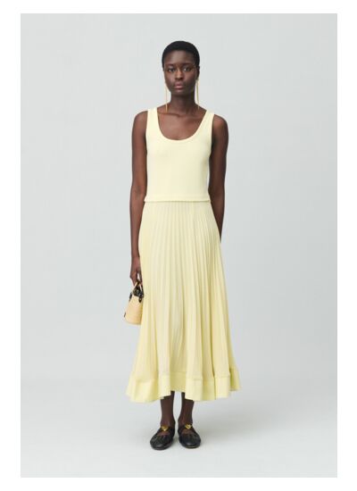 Robe longue trompe l'œil