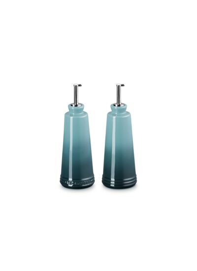 Set huile et vinaigre classique bleu océan