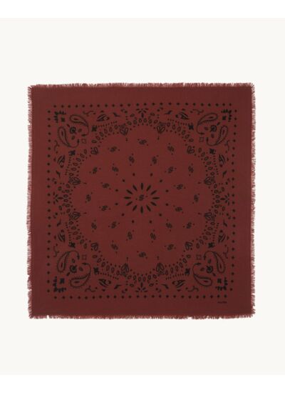 Grand Bandana Hachiko bordeaux sienne