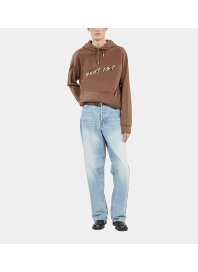 Sweatshirt À Capuche What Is Marron Homme