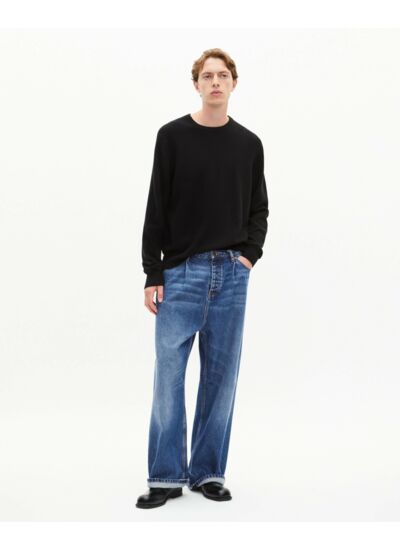 Jean Large Bleu Foncé Homme