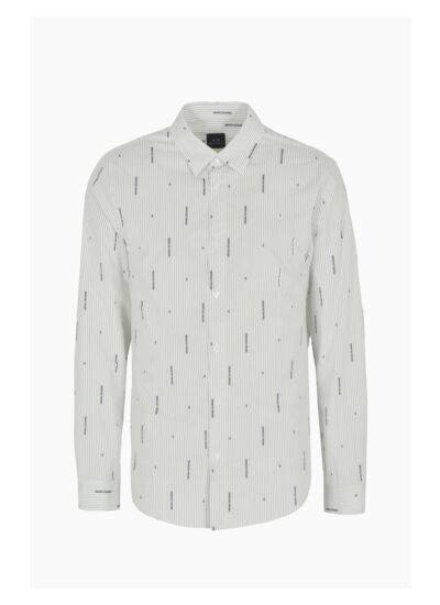 Chemise - lettrage à rayures o.w.