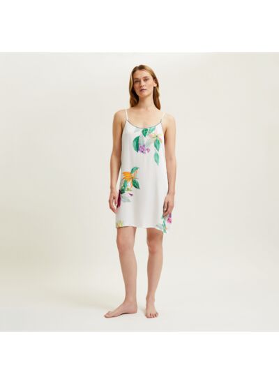 Laurence Tavernier - Nuisette col rond en satin de viscose, Parfum