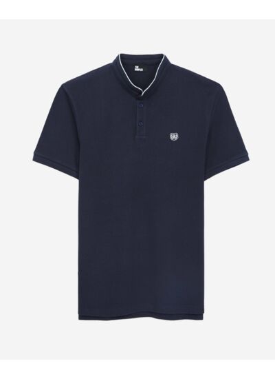 Polo Bleu Marine En Coton