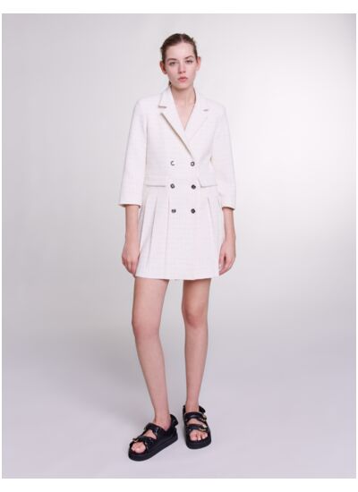 Robe courte boutonnée